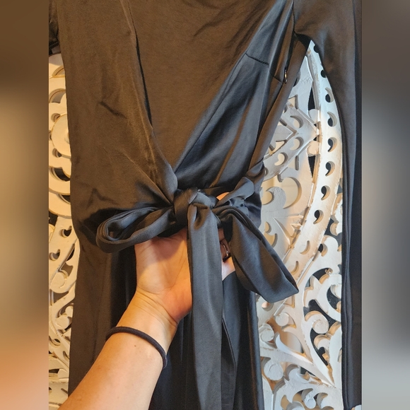 BEC + BRIDGE AGATHA LONG SLEEVE MIDI DRESS IN BLACK SZ 2 - Picture 8 of 15